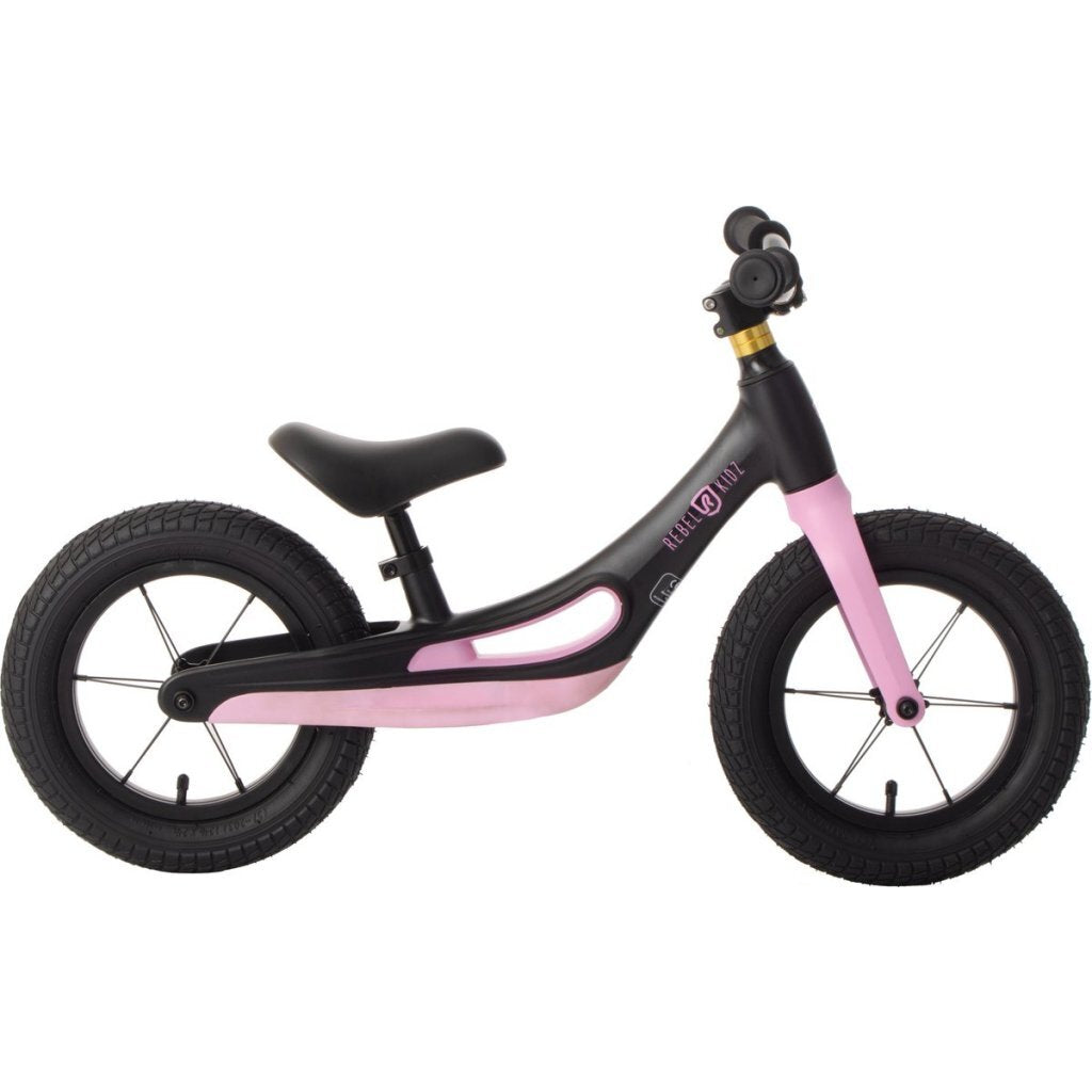 Rebel kidz loopfiets zwart roze