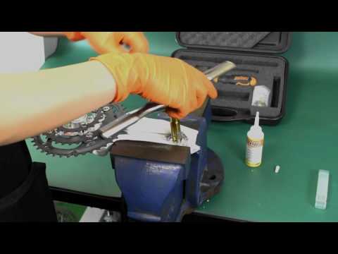 Icetoolz 9 16 draadbussen voor pedaalas schroefdraad xpert e521h