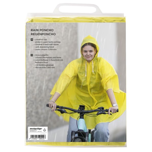 Puch regenponcho groot volwassen - geel