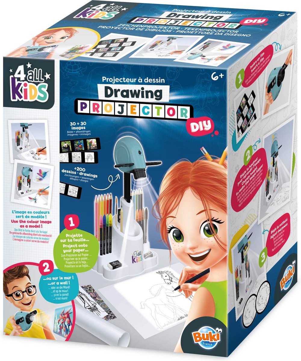 Buki france buki - tekenprojector - tekenset - kleurset - educatief speelgoed - creatief speelgoed