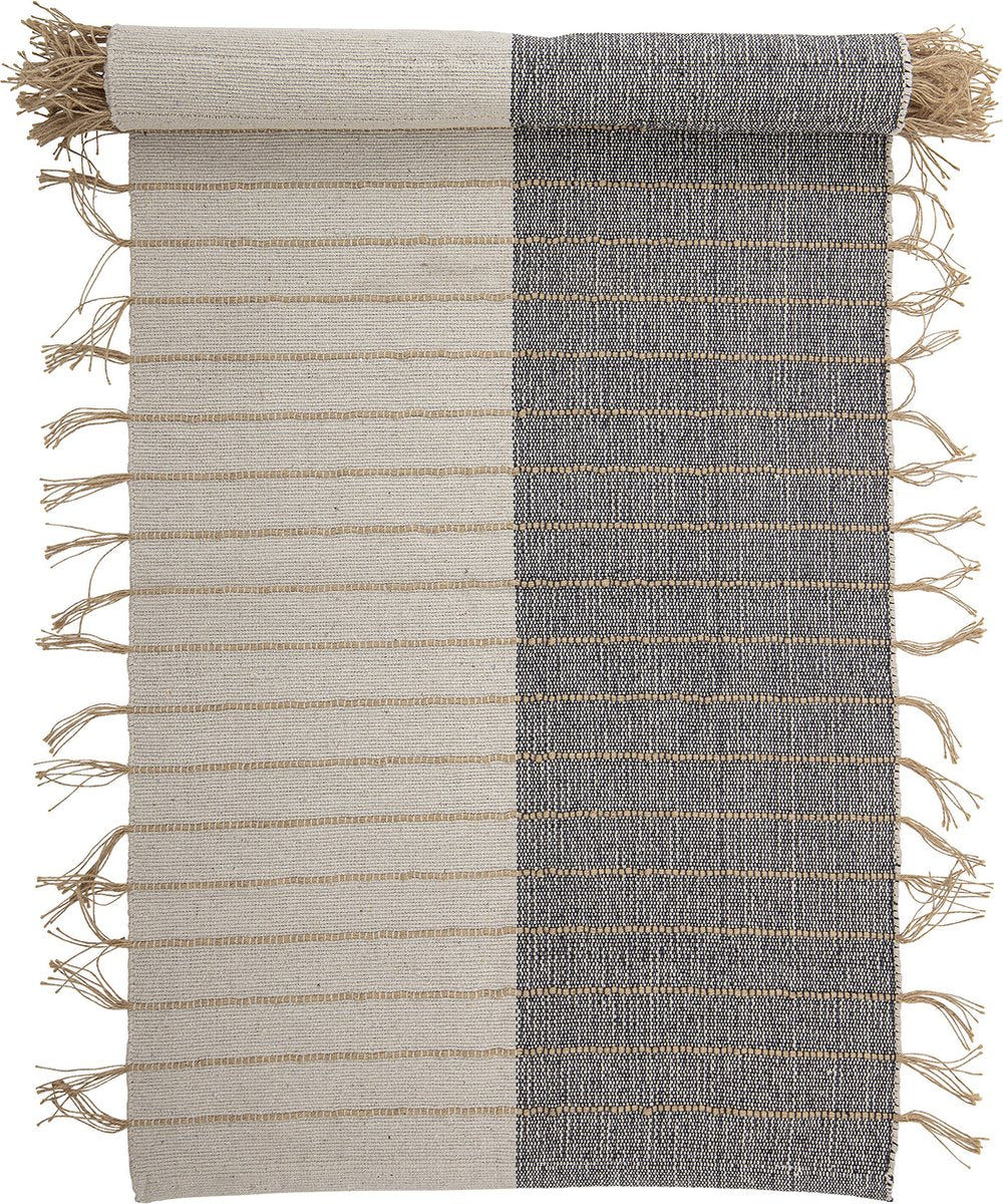 Bloomingville - aciano vloerkleed - beige - katoen