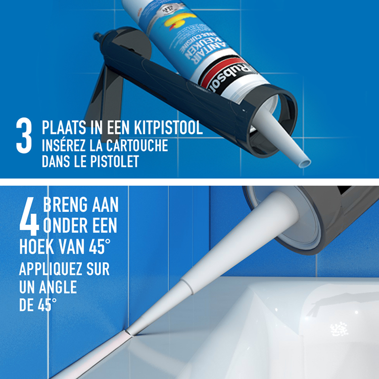 Rubson 1065996 - easy sealing sanitair keuken 280ml | 12 stuks