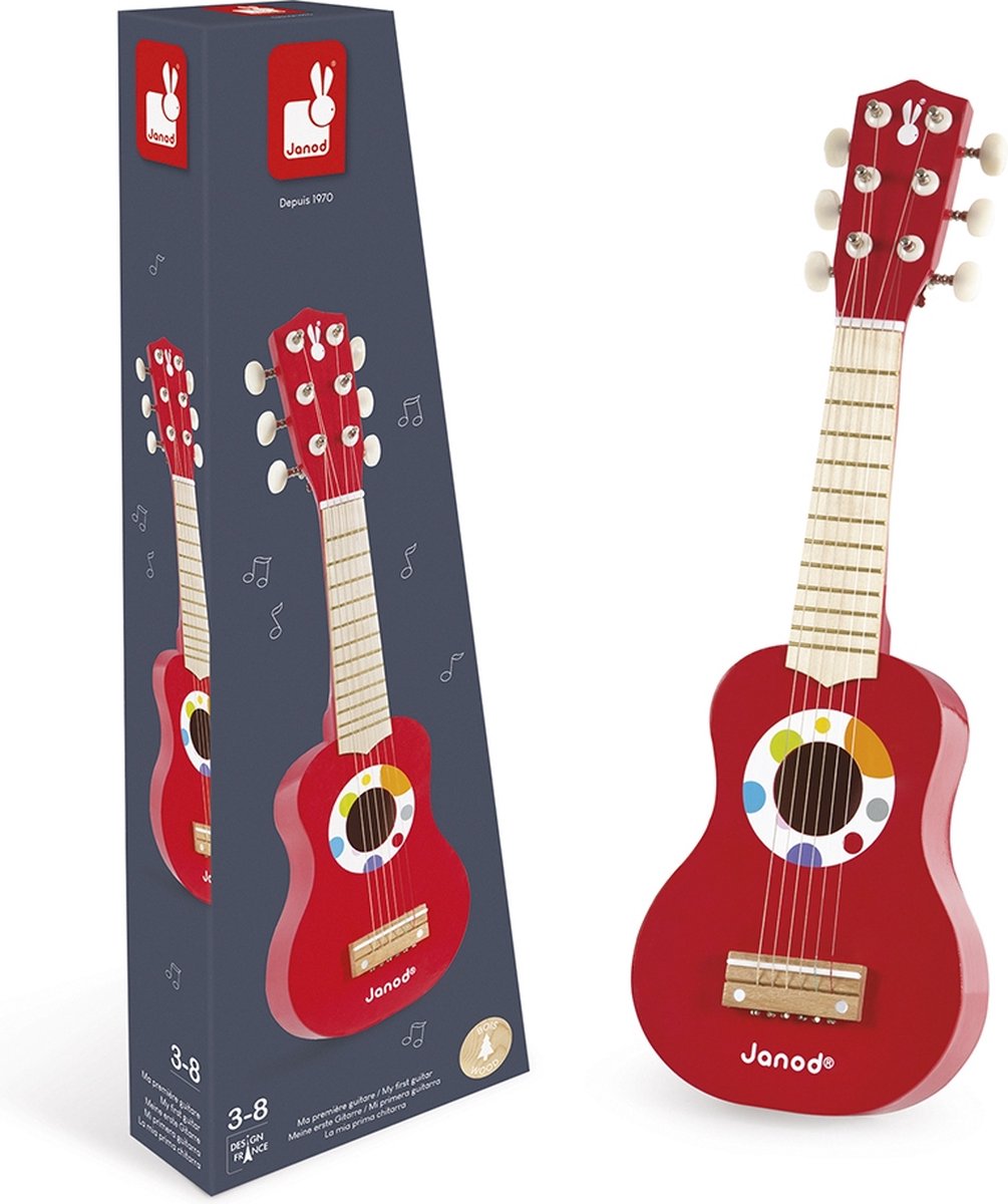Janod - confetti - mijn eerste gitaar - voor kleine muzikanten
