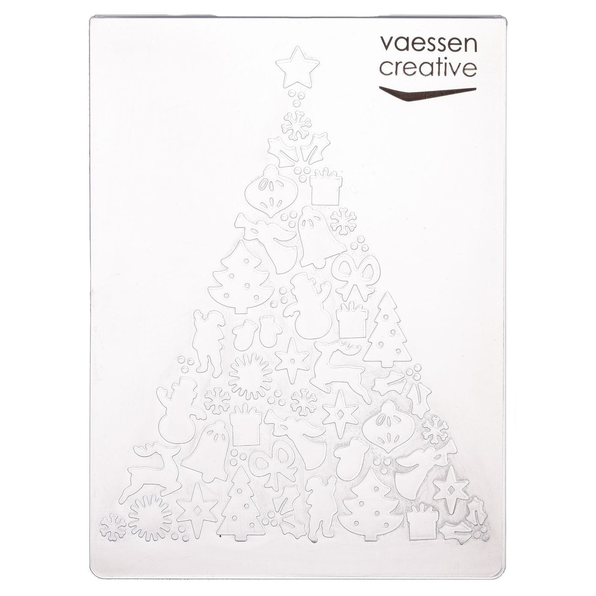 Vaessen creative • embossing folder xmas tree