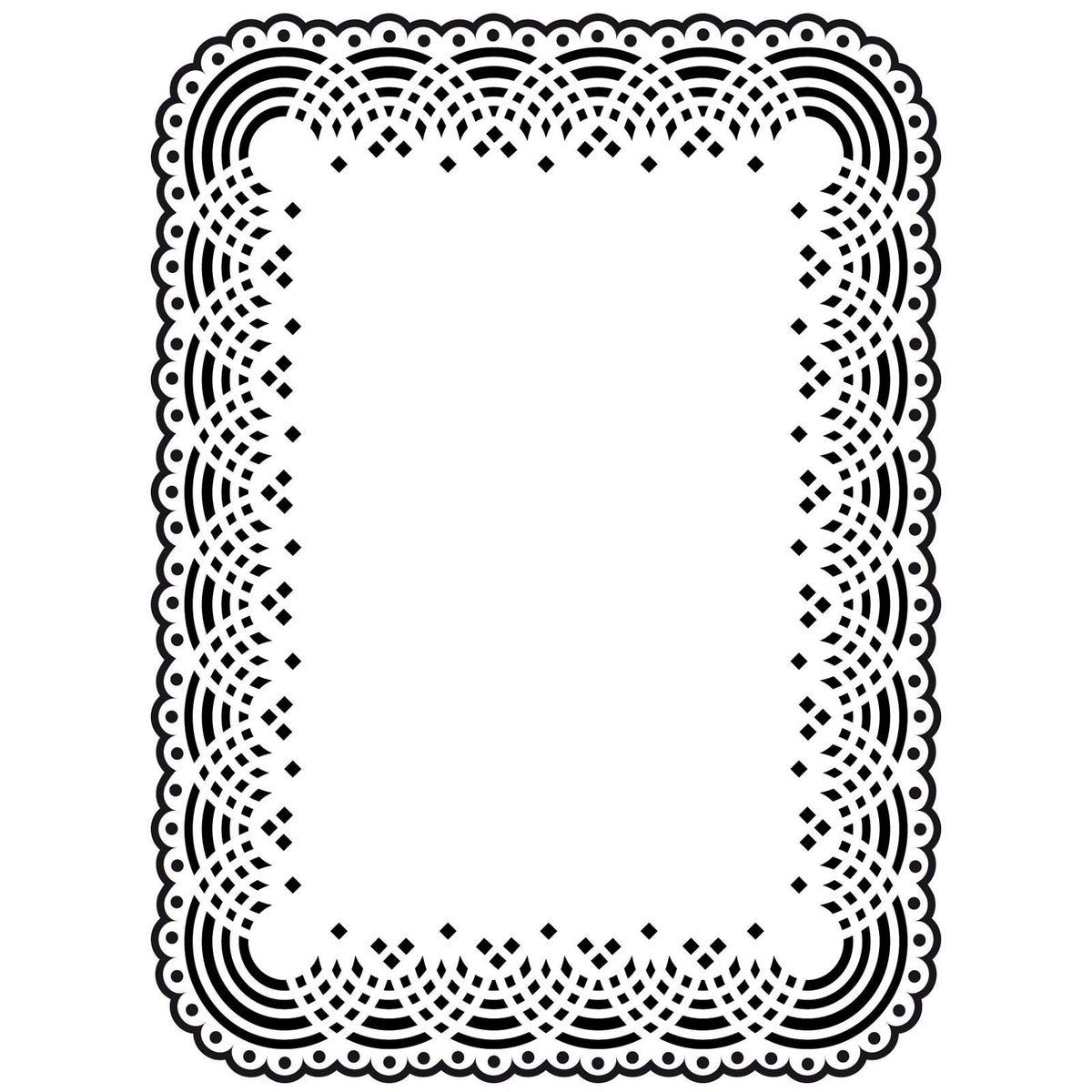 Vaessen creative • embossing folder kant kleedje