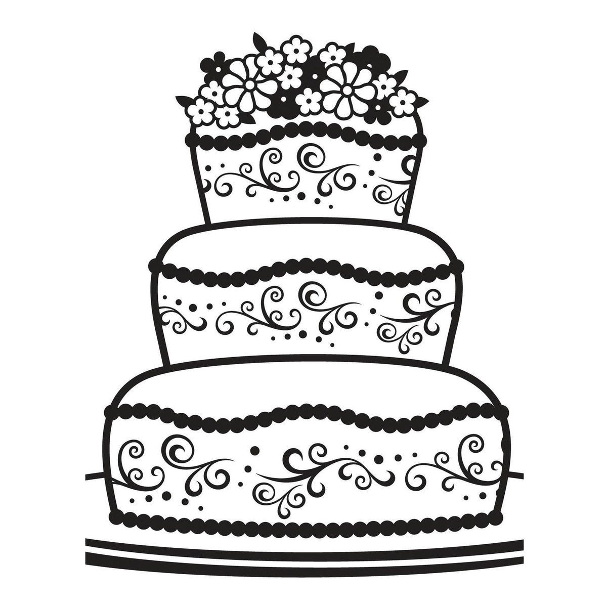 Vaessen creative • embossing folder fancy cake