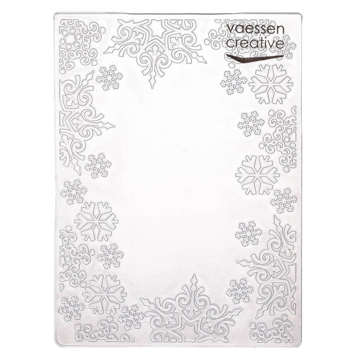Vaessen creative • embossing folder sneeuwvlok kader