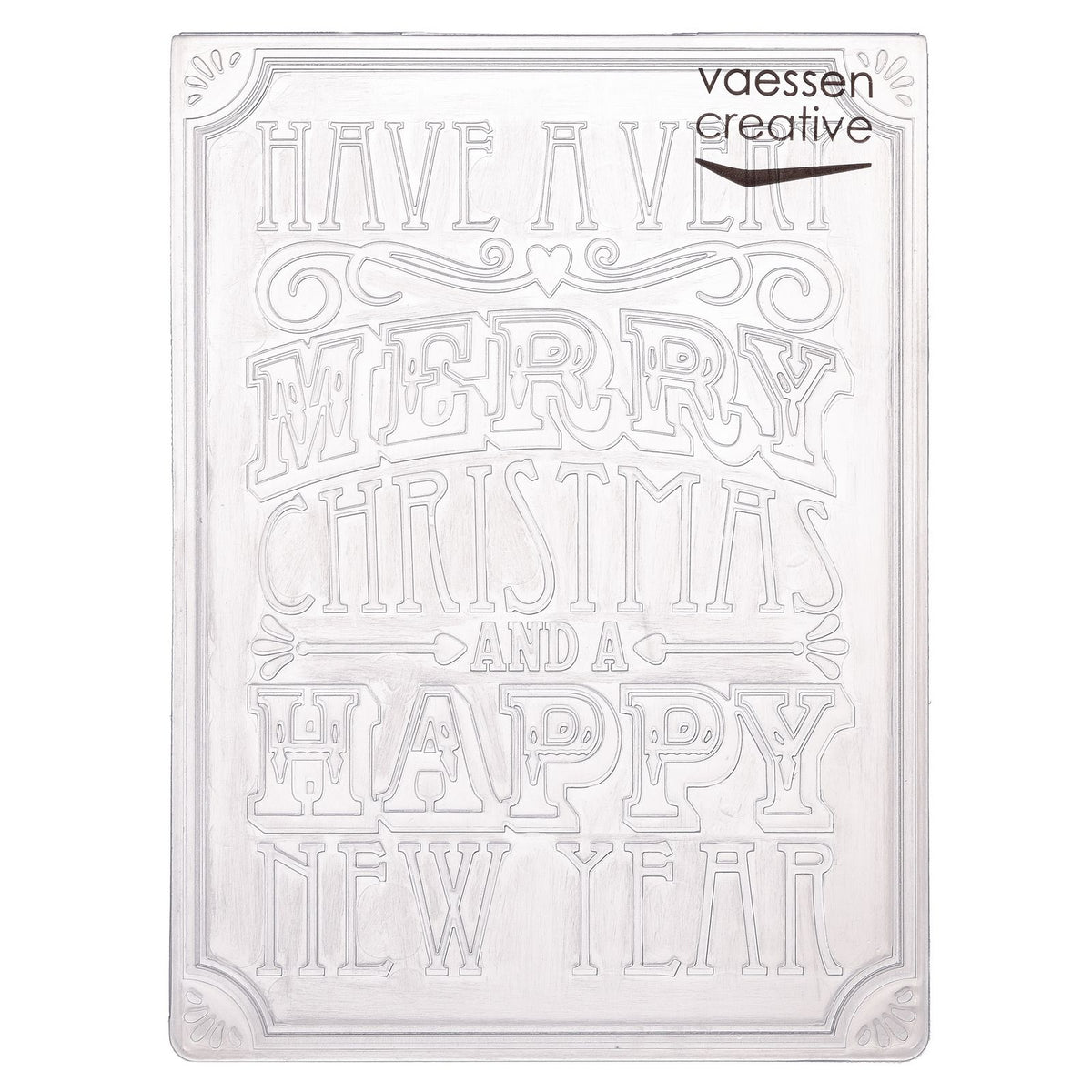 Vaessen creative • embossing folder christmas verse