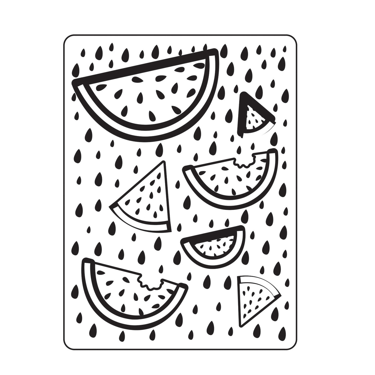 Vaessen creative • embossing folder fruit