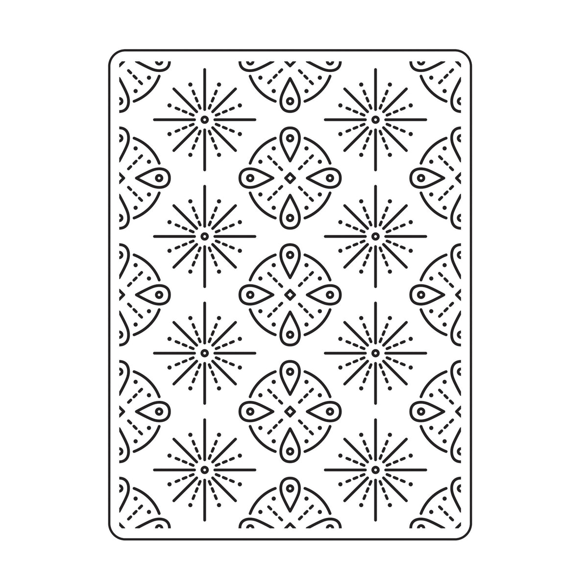 Vaessen creative • embossing folder tribal