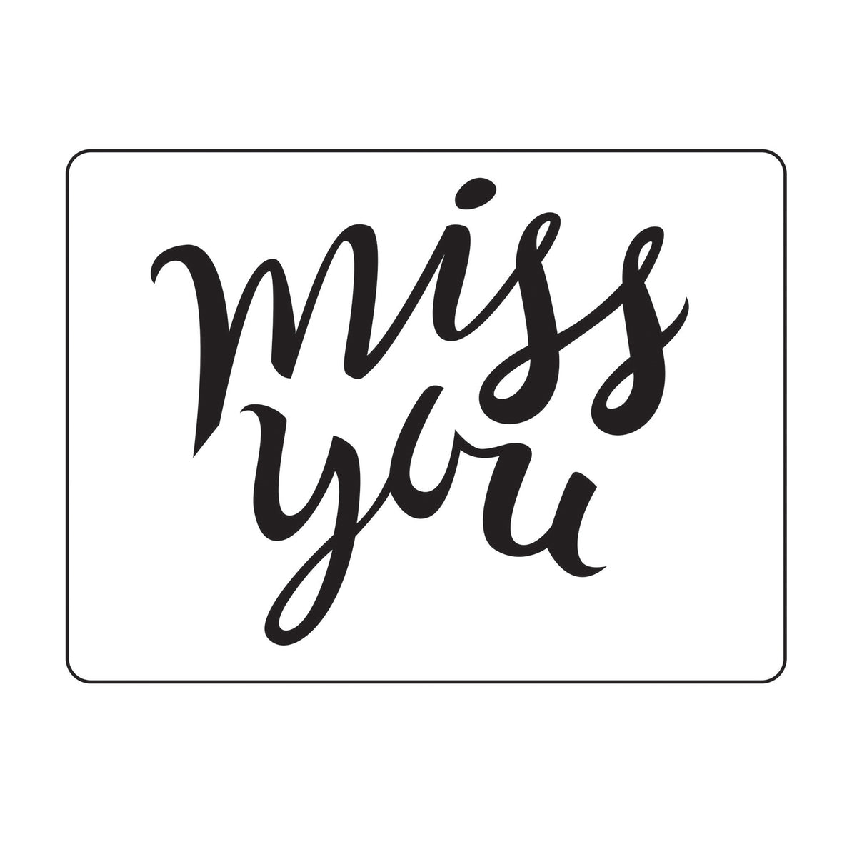 Vaessen creative • embossing folder miss you
