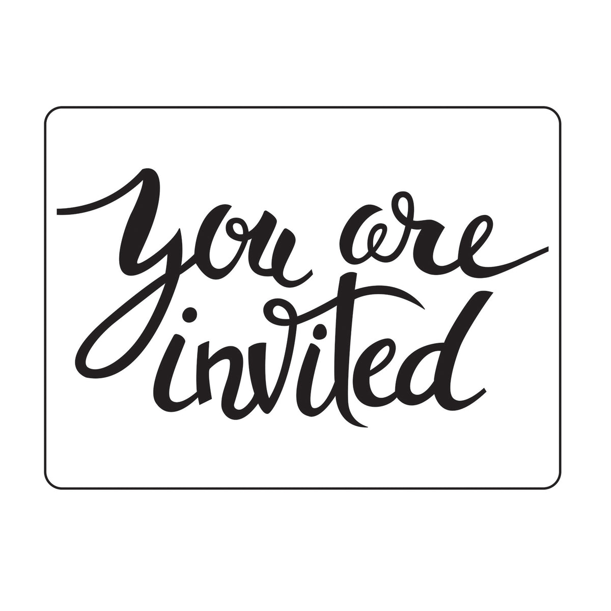 Vaessen creative • embossing folder you are invited