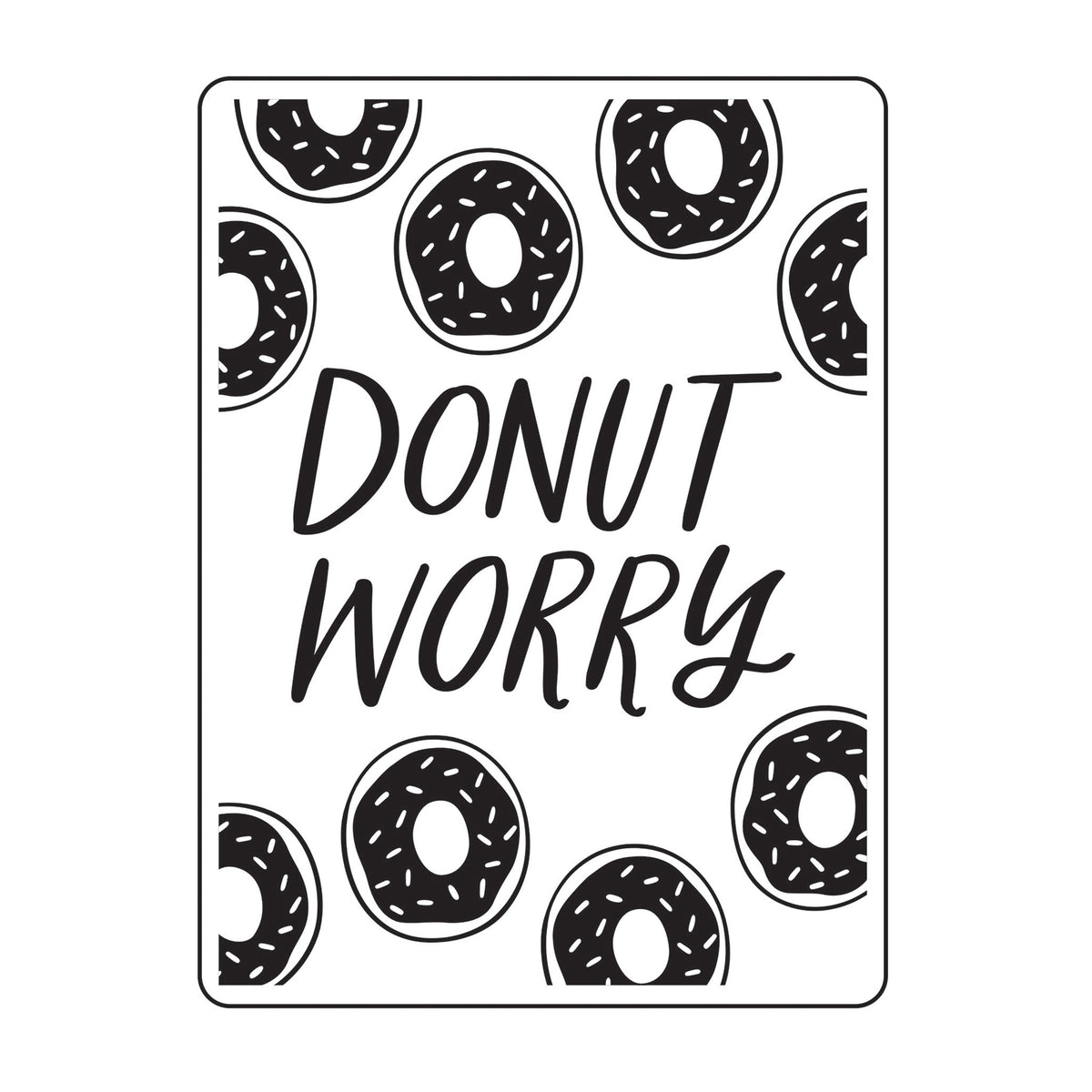 Vaessen creative • embossing folder donut worry