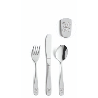 Amefa kinderbestekset 3-delig cadeauverpakking beer | 6 stuks