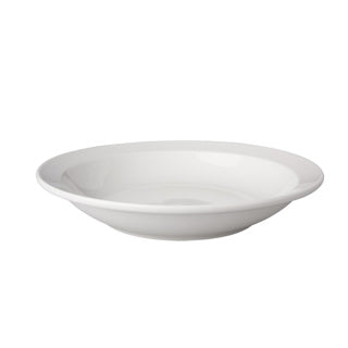 Diep bord 21.5 cm porselein wit