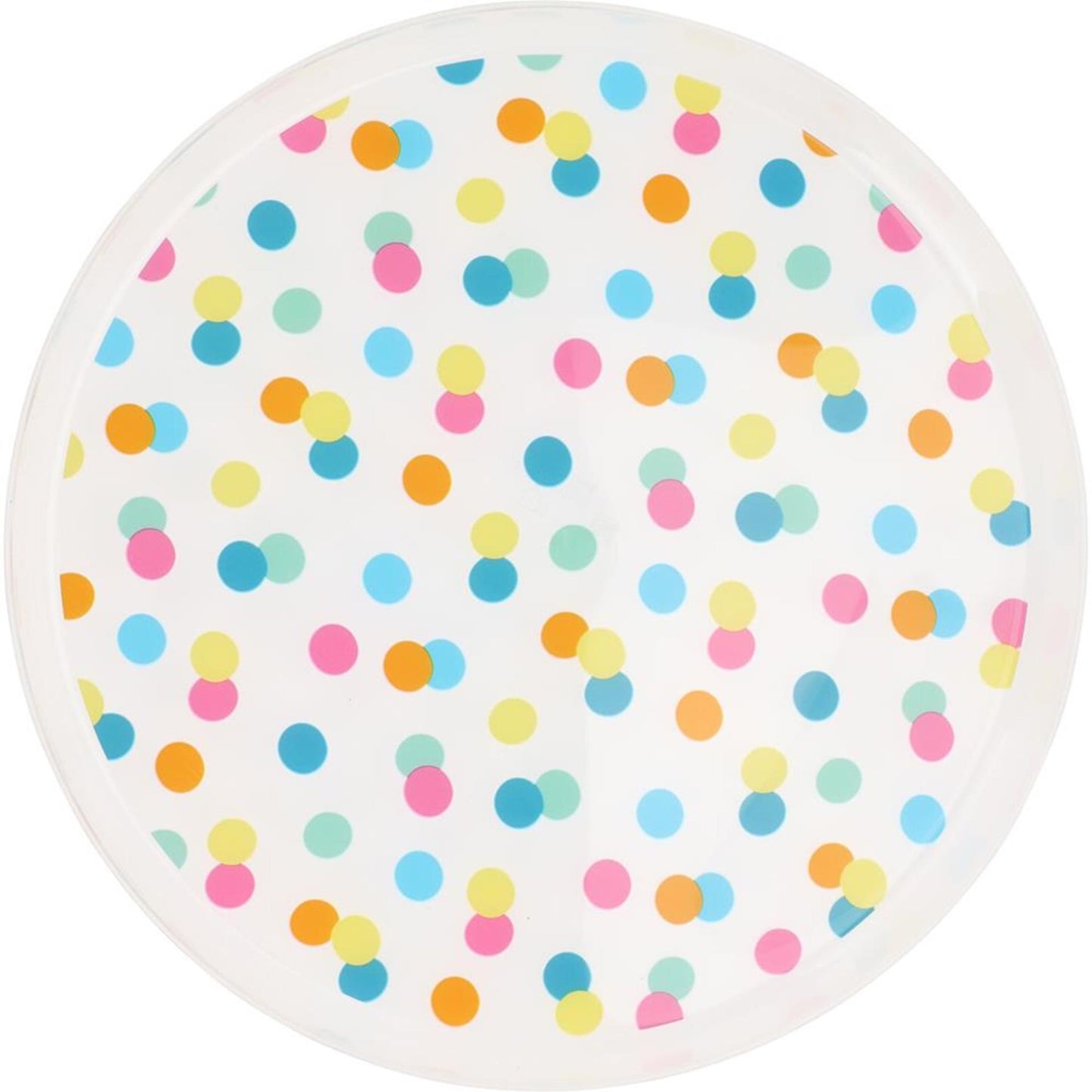 Excellent houseware bordjes met stippen 22,5cm, 4st.