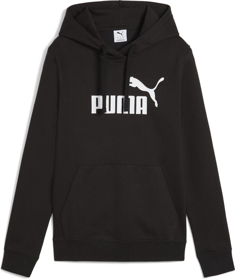 Puma ess no. 1 logo hoodie fl dames sporttrui - black