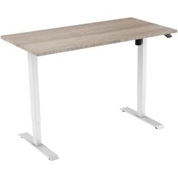 Zit-sta-bureau euroseats 1-motor lichtbruin eiken metaal