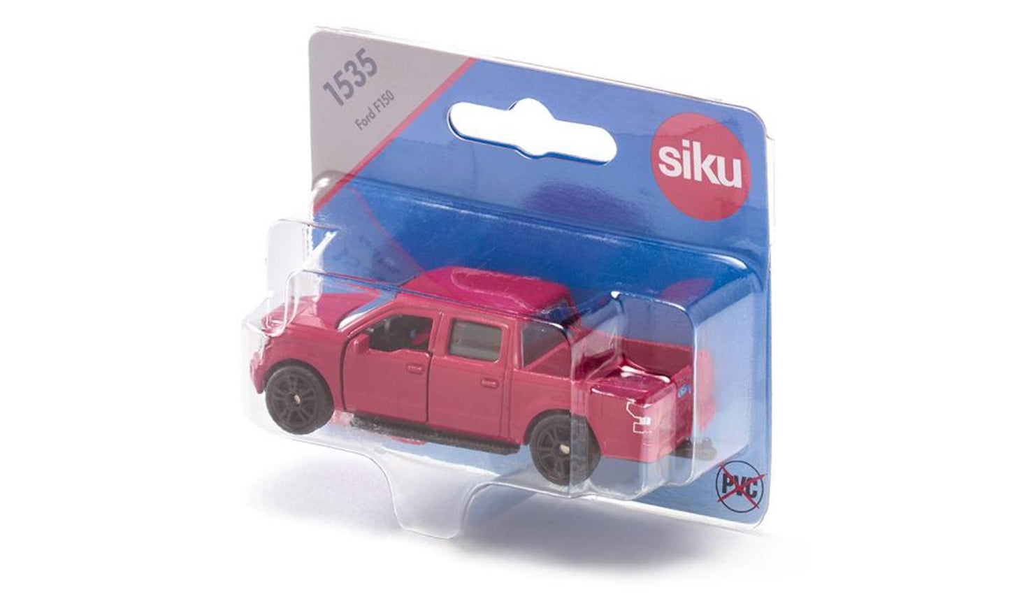 Siku 1535 ford f150 pick-up 89x32x26mm metallic rood