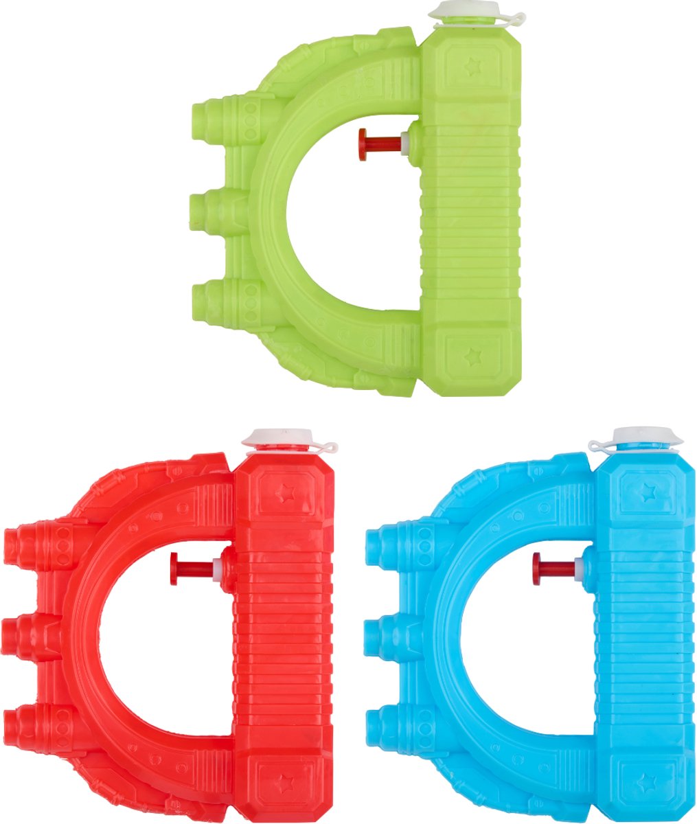 Eddy toys waterpistool kinderen - buitenspeelgoed - zomer speelgoed - 3+ jaar - groen, rood of blauw - 1 willekeurige kleur