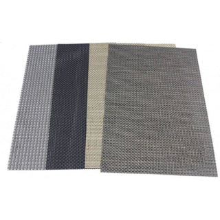 Placemat 30x45cm poly gevlochten assorti | 12 stuks