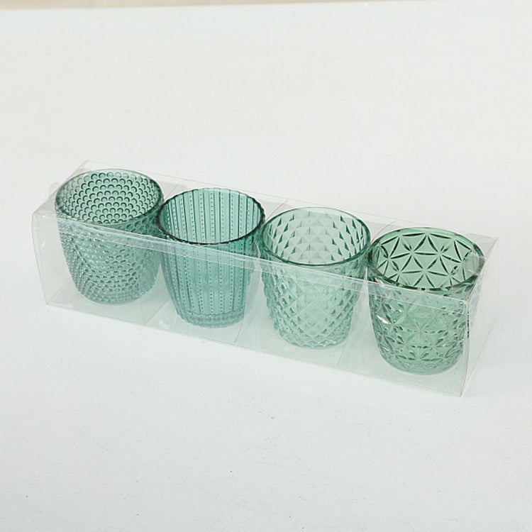 Boltze home windlicht marilu h7,5cm glas set a 4