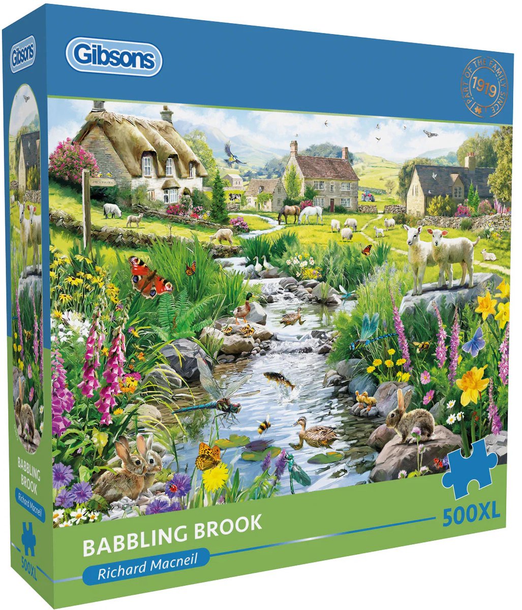 Gibsons legpuzzel babbling brook 500xl stukjes karton puzzel.