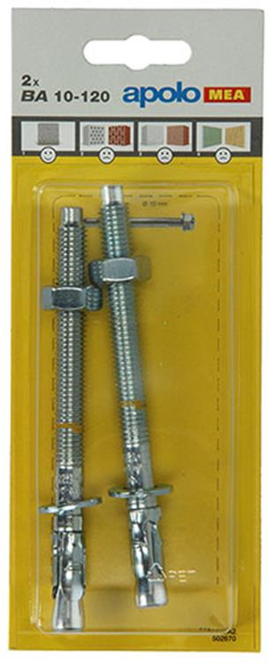 Celo 1015466 - 2 inslagankers ba 502670 10x120mm | 5 stuks