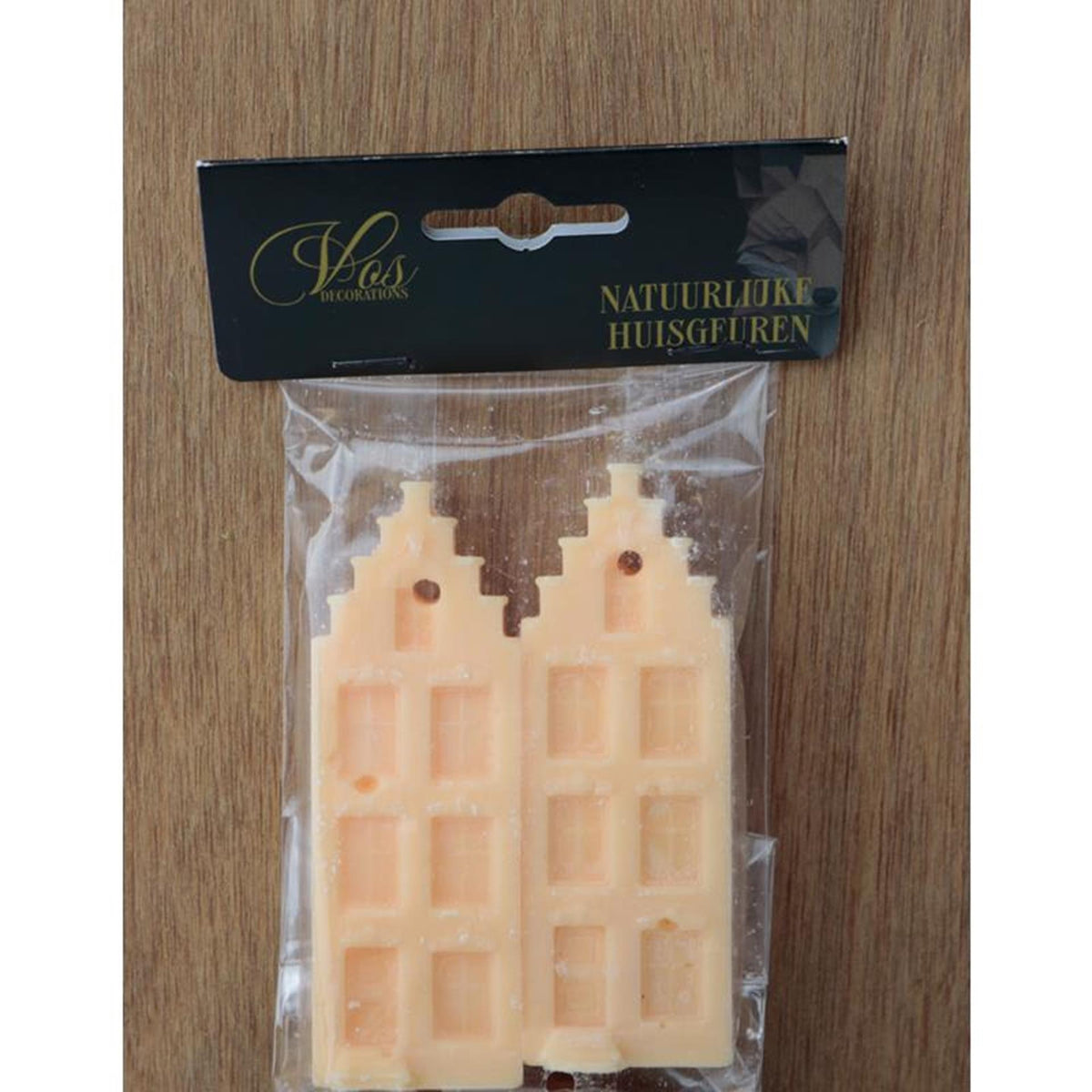 Vos decorations huisje geur pina colada set a 2