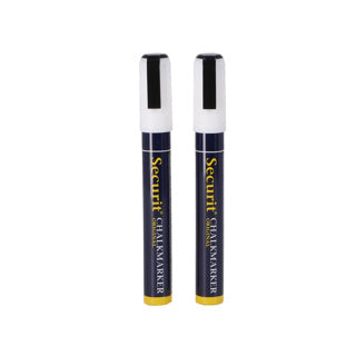 Overige merken securit krijtstiften 2-6 mm wit 2 stuks