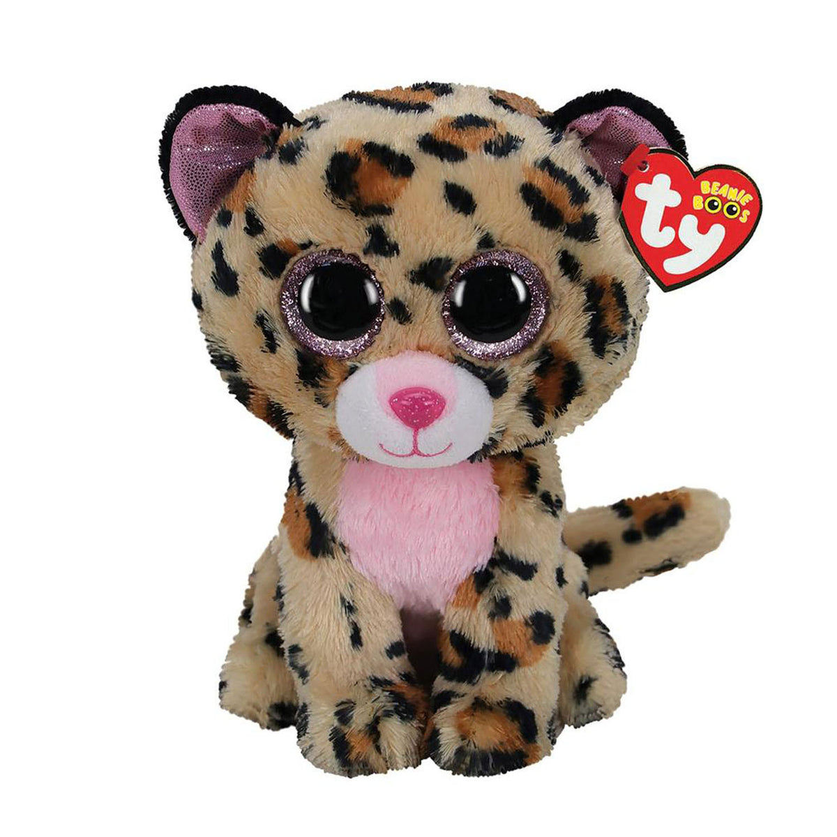 Ty beanie buddy livvie leopard, 24cm