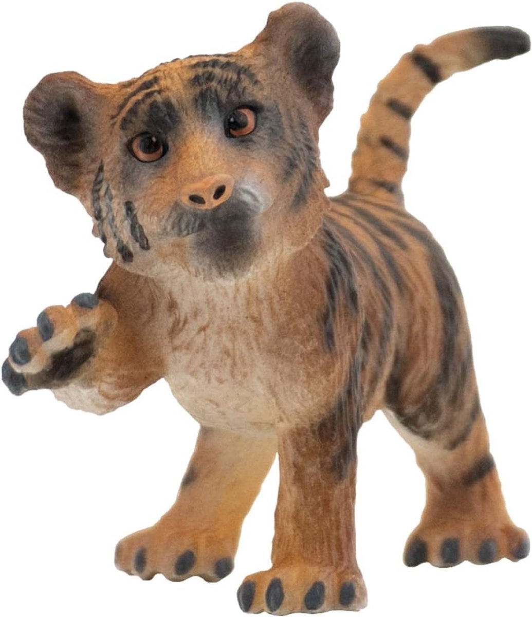 Bullyland 63684 – tijgerwelp bruin – ca. 3,2 cm – realistisch en handbeschilderd wildlife‑figuur – ideaal voor educatief spel, jungleverhalen of decoratie voor kinderen vanaf 3 jaar