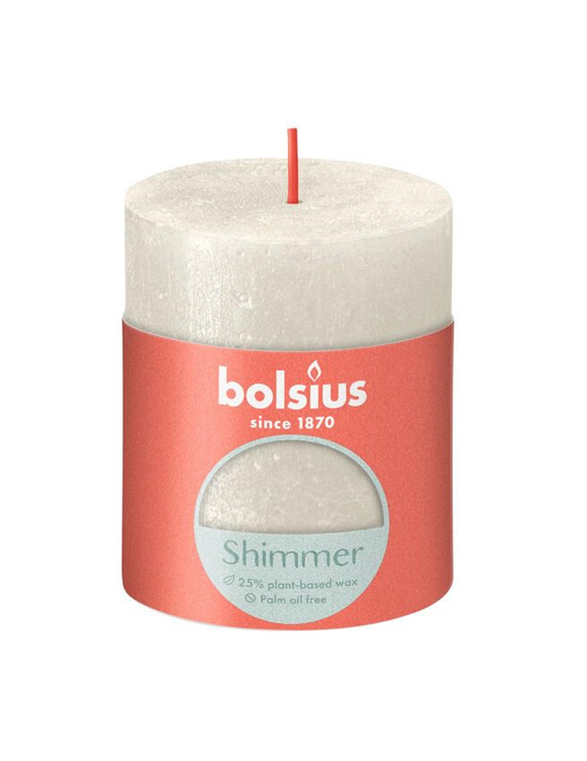 Bolsius rustiek stompkaars 80 68 ivoor