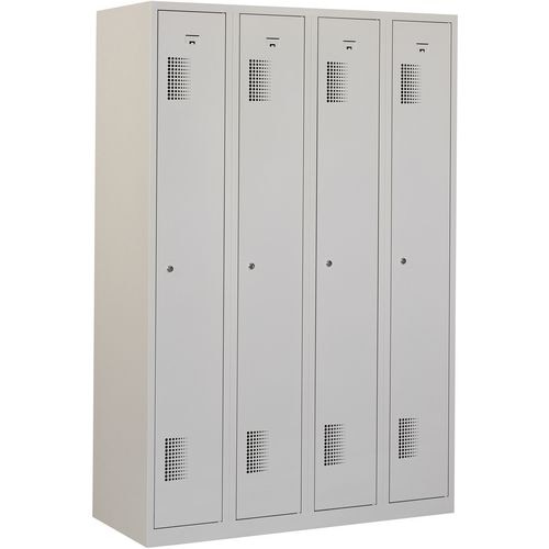 Garderobekast nh 180-4.4 grijs 1.200 x 500 x 1.800 mm
