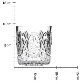 No brand tumbler acrylic clear 8.9x8.9x9.5cm