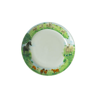 Wiebe van der zee bord 18 cm paard schaap wiebe