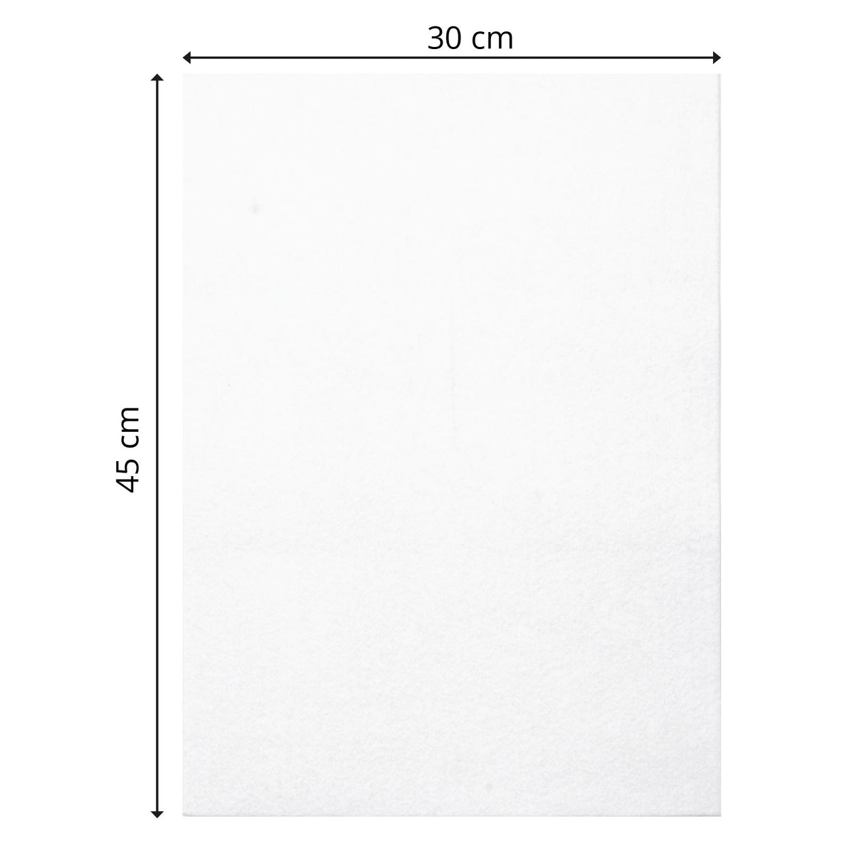 Vaessen creative • vilt 3,5mm 30x45cm wit 1st.