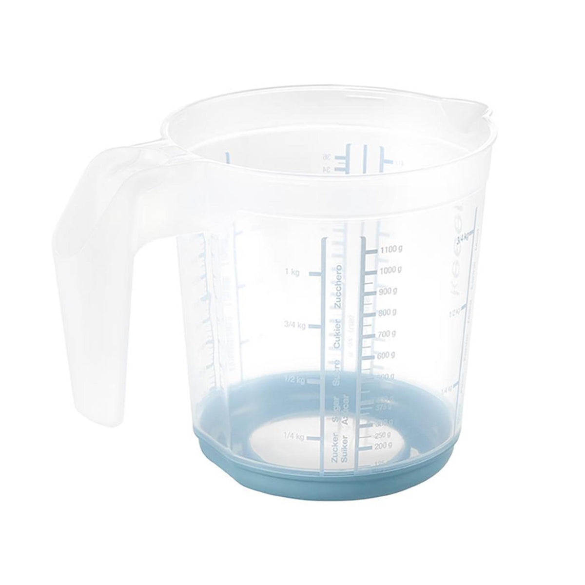 Keeeper maatbeker anti-slip 1l blauw