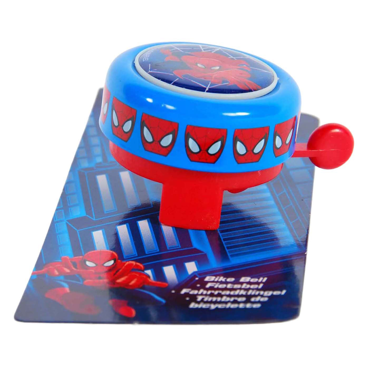 fietsbel Spider-Man blauw rood 54 mm