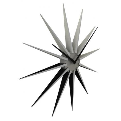 Nextime klok 3051zi nova, ø50 cm, wall, black silver