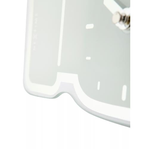 Nextime klok 5185wi mini thumbs up, 20.5x21 cm, wall, white silver