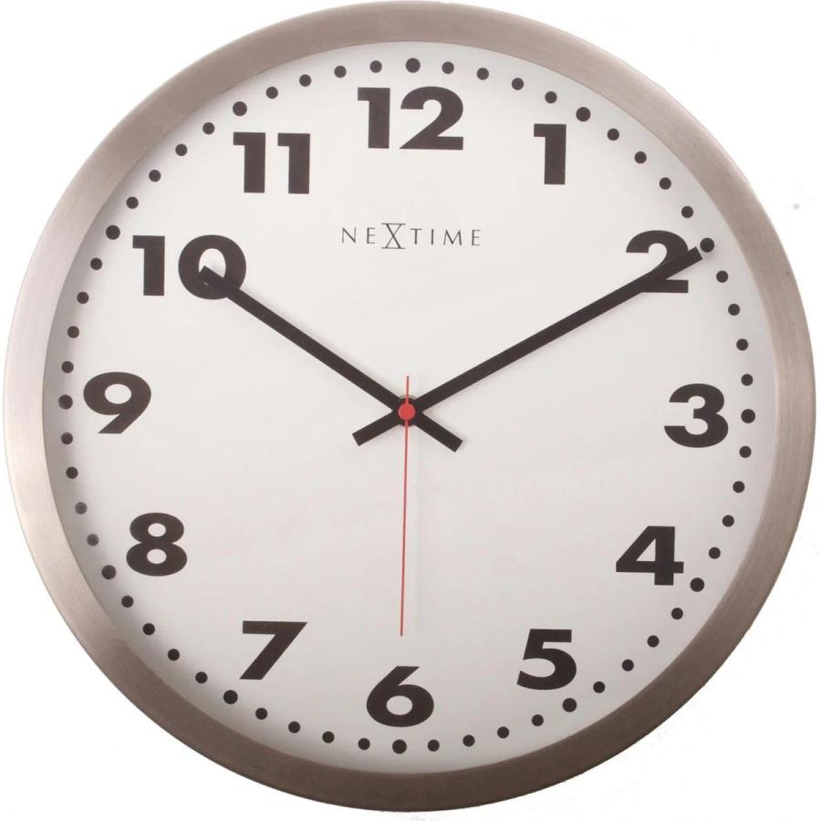 Nextime klok 8029 , ø43 cm, wall, white