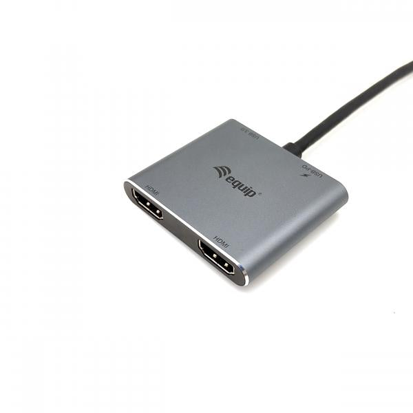 Equip 133484 usb-c 4 in 1 dual hdmi adapter