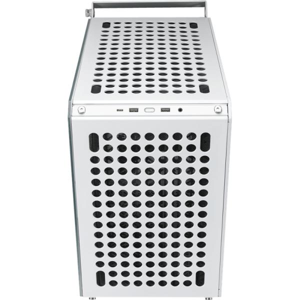 Cooler master q500-wgnn-s00 qube 500 flatpack white, atx, usb 3.2, 120 140 mm, water-cooling ready