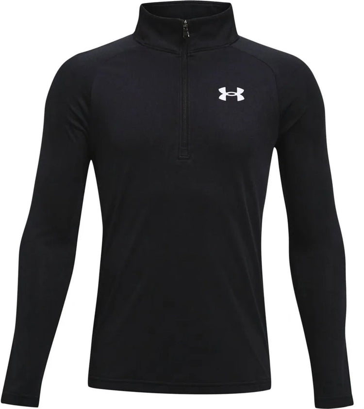 Under armour ua tech 2.0 1 - 2 zip unisex sporttrui - zwart - wit