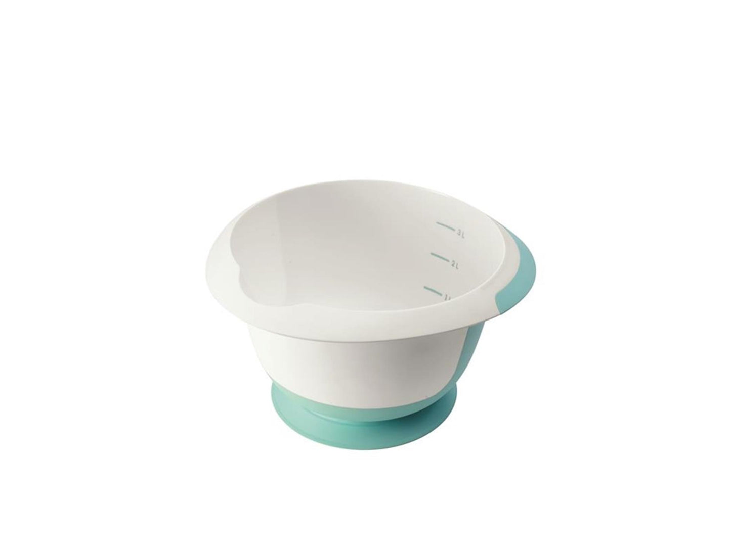Keeeper mengkom 3,5l met zuignap ø27x15cm wit aqua
