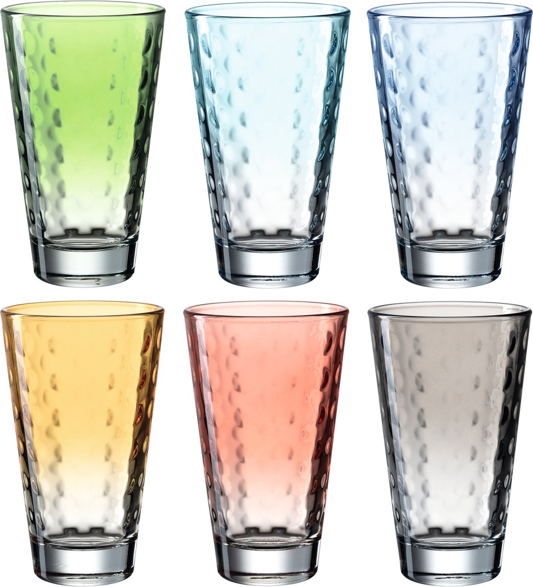 Leonardo optic ldglas assorti pastel 300ml - set 6