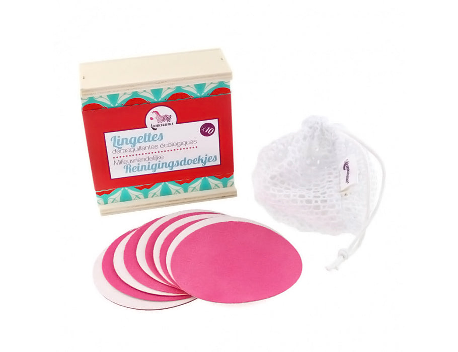 Lamazuna make-up verwijder pads - wasbaar 10st in box