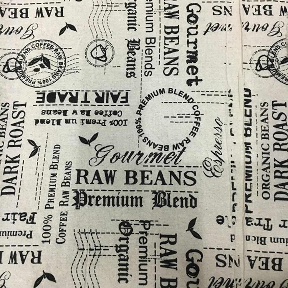 Vaessen creative • fabric printed cotton 50x70cm raw beans