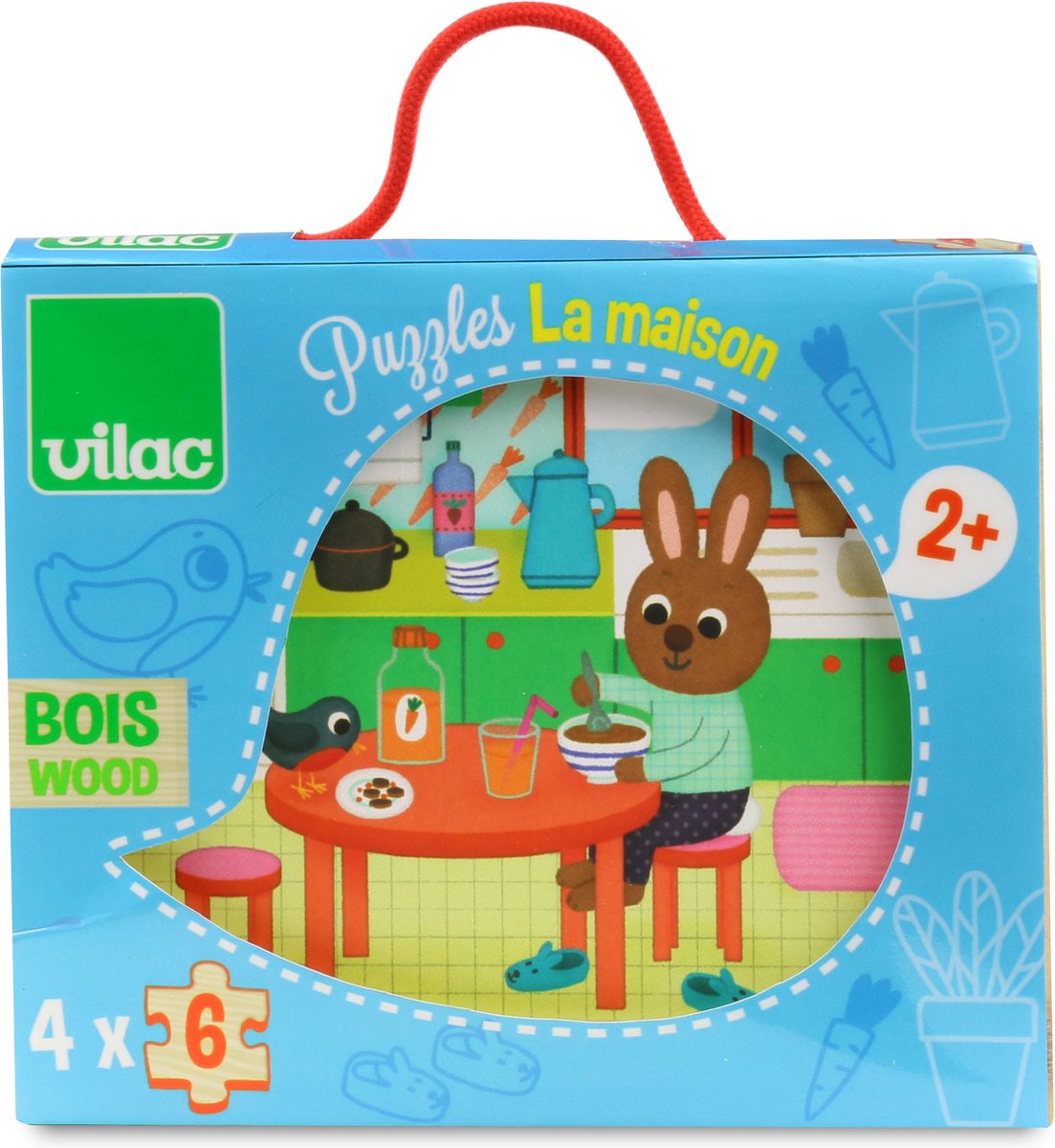 Vilac - puzzel 24 stuk(s) dieren